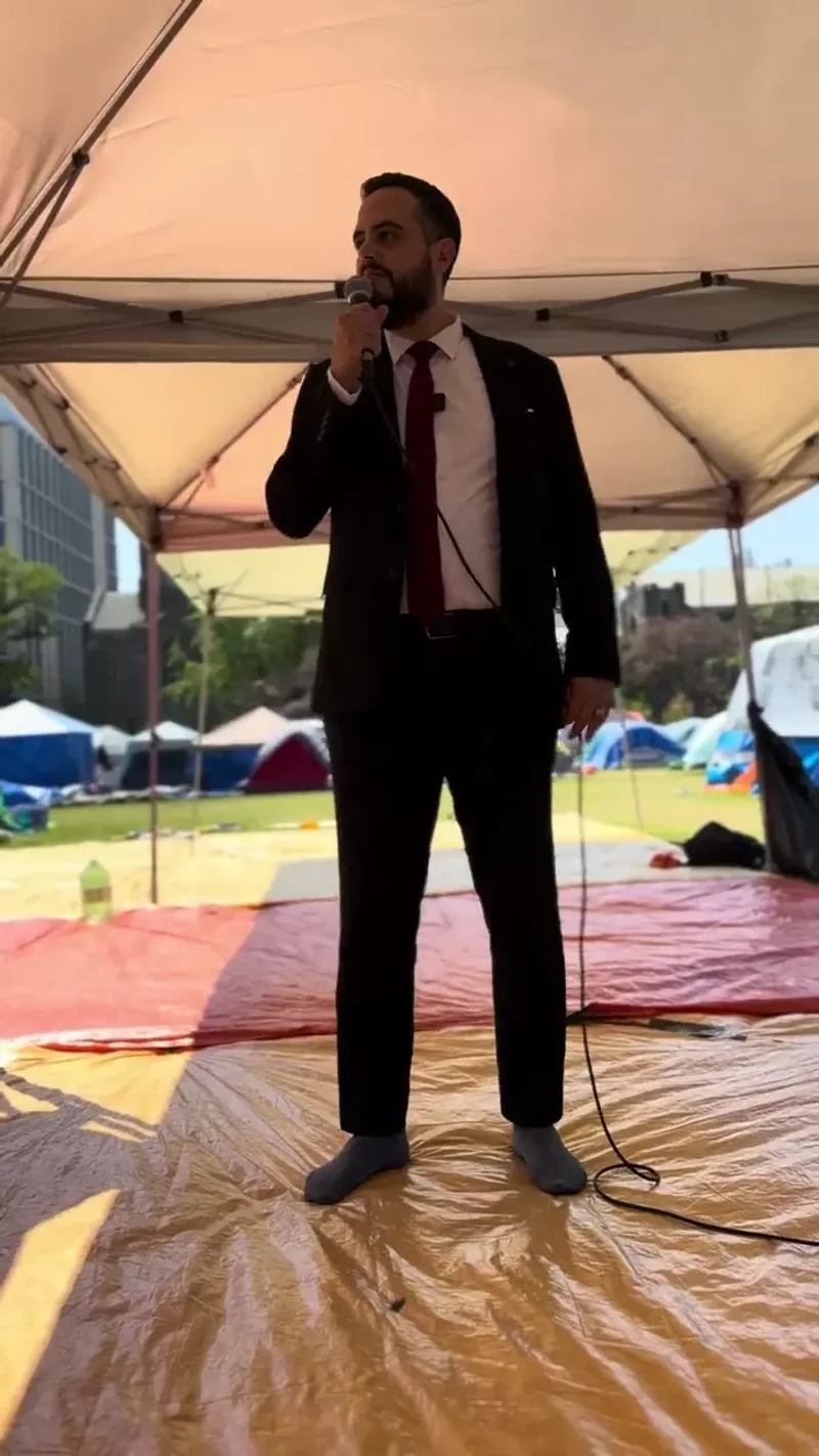 Mansour Shouman Called for Israels Destruction at UofT Encampment_#24